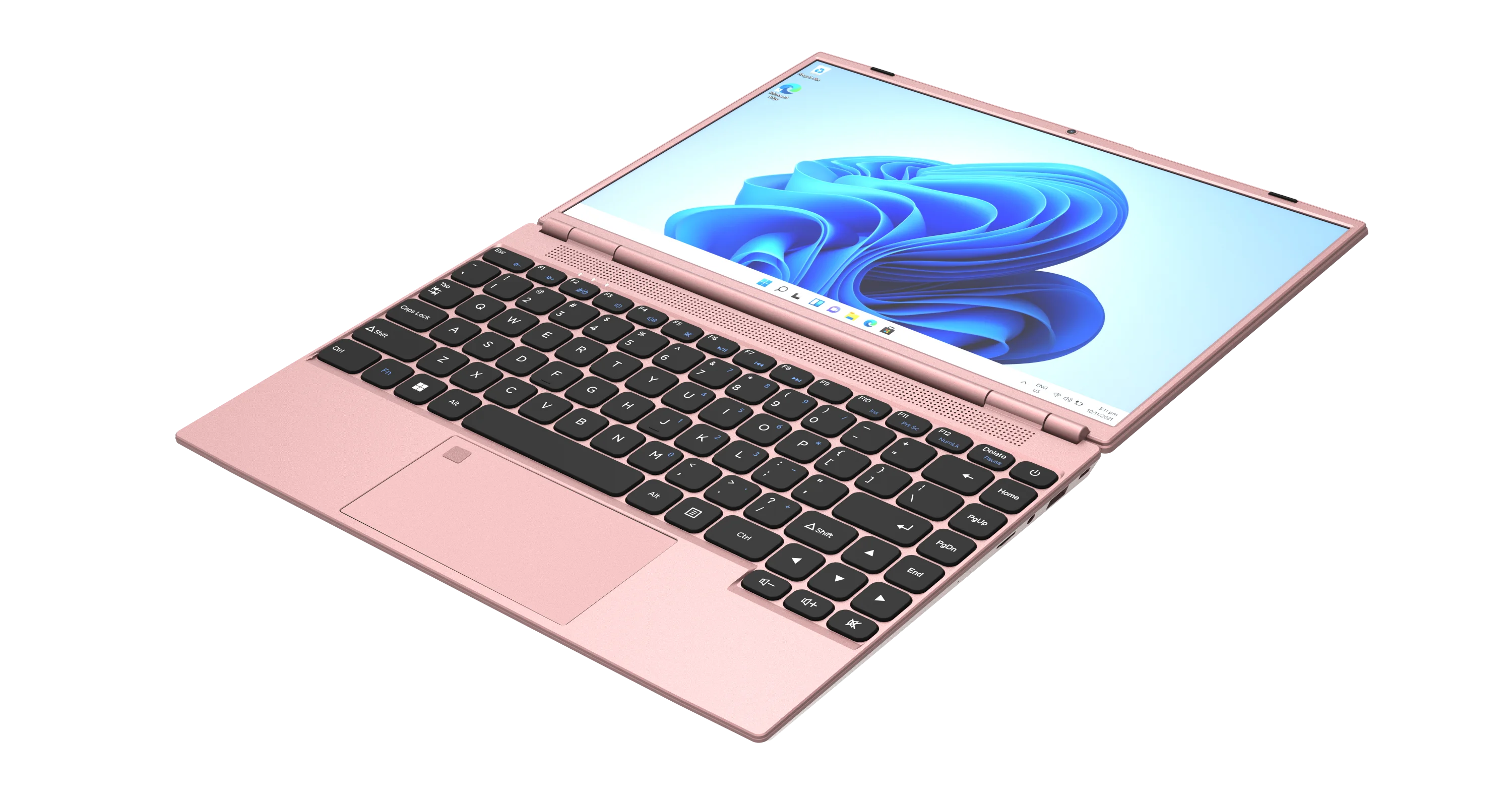 14 Inch Pink Laptop For Ladies Intel Celeron J4105 Slight Laptop With 180 Degree Open And Close Angle Laptop For Girls