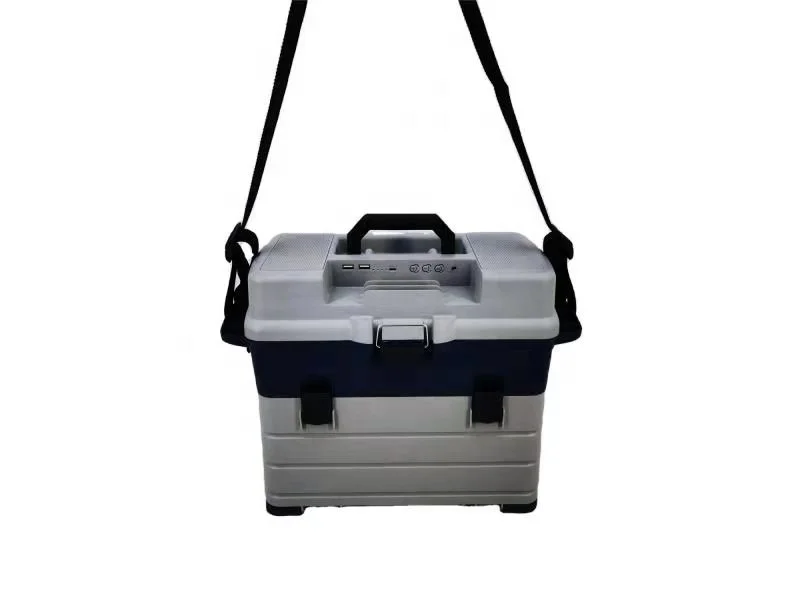 TR-Super High Strength Portable Waterproof Multi-function Plastic Tool Box Fishing Box Tackle box with speaker