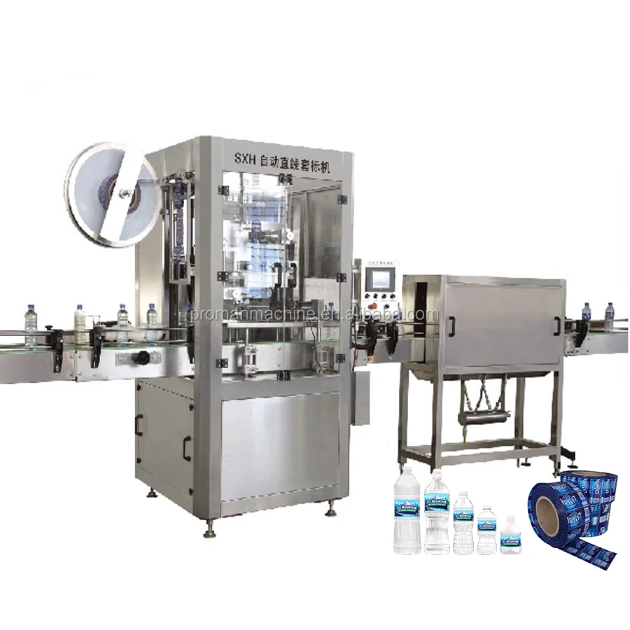 Water Production Equipment Steam Tunnel Heat Sleeve Shrink Labelling Packaging Machine