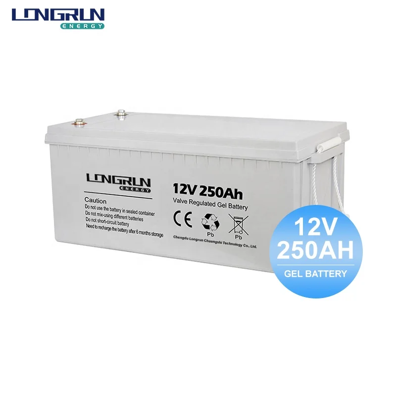 Deep Cycle Gel Battery 12v 200ah 250ah Solar Battery Home Use 200ah AGM Off-grid Power System Solar Gel Battery
