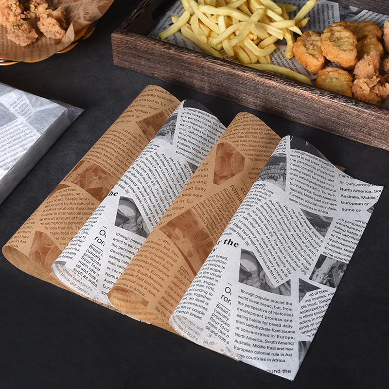  High Quality Unbleached Food Basket Liner Deli Wrapping Paper French Fries