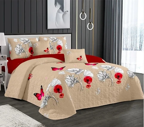 Hot Sale Bed Linen Bedding sheet set Luxury Twin Queen King Microfiber Cotton  Bedspreads for bed room Quilt