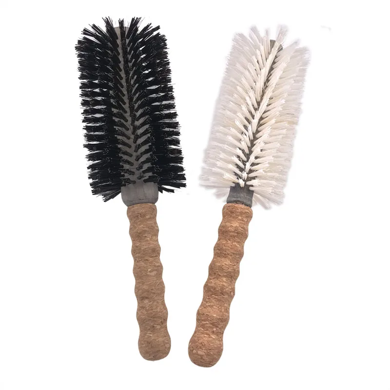 
Custom Barber Salon Extra Long Heat Resistant Boar Bristle Wooden Rotating Hair Brush 