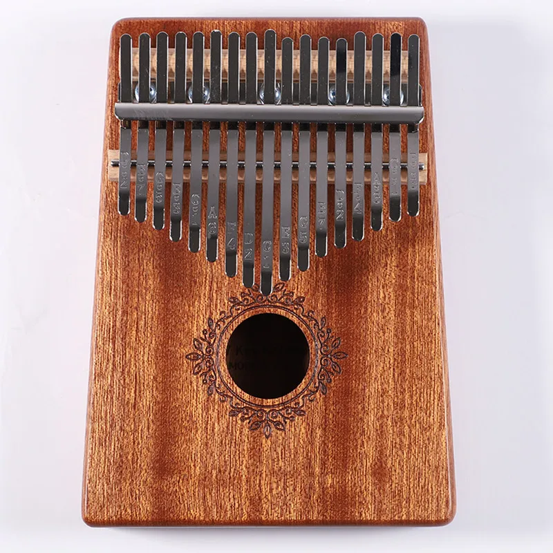 Mahogany Kalimba Sapele kalimba musical instrument 17 Keys Thumb Piano with EVA case