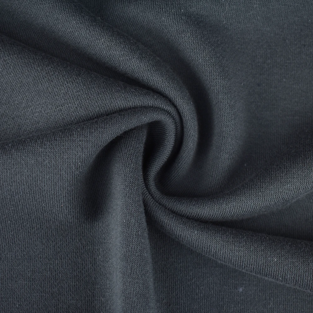 NO MOQ factory cheap soft knitted 30S CVC 60/40 french terry fleece stock winter fabric for hoodie