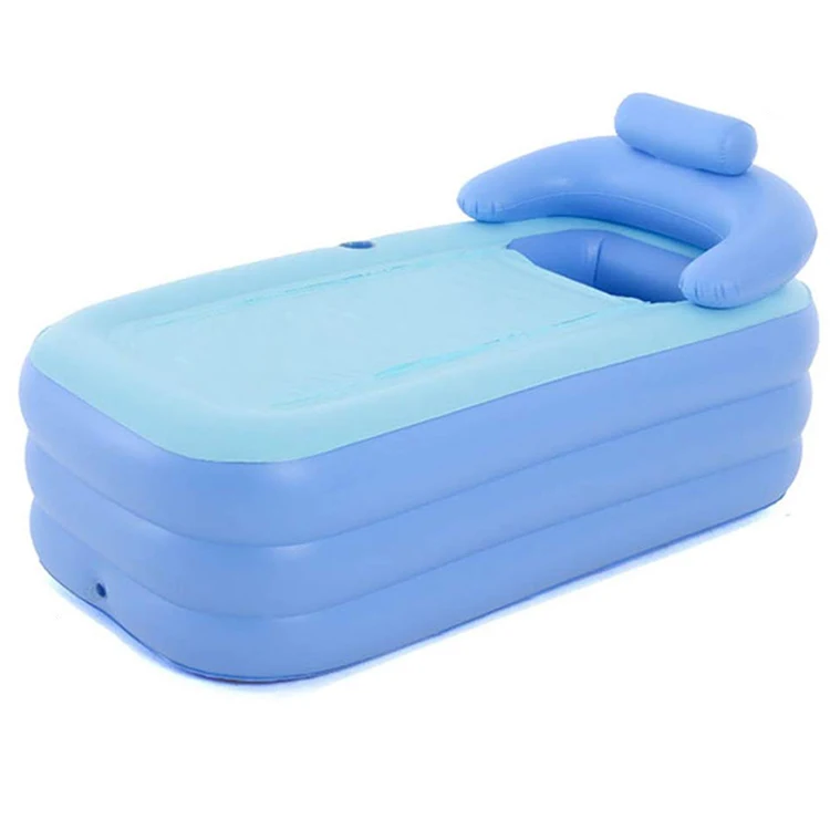 Hot selling 160cm Pvc Portable Tub Soft Plastic Inflatable Adult Portable Bath Tub