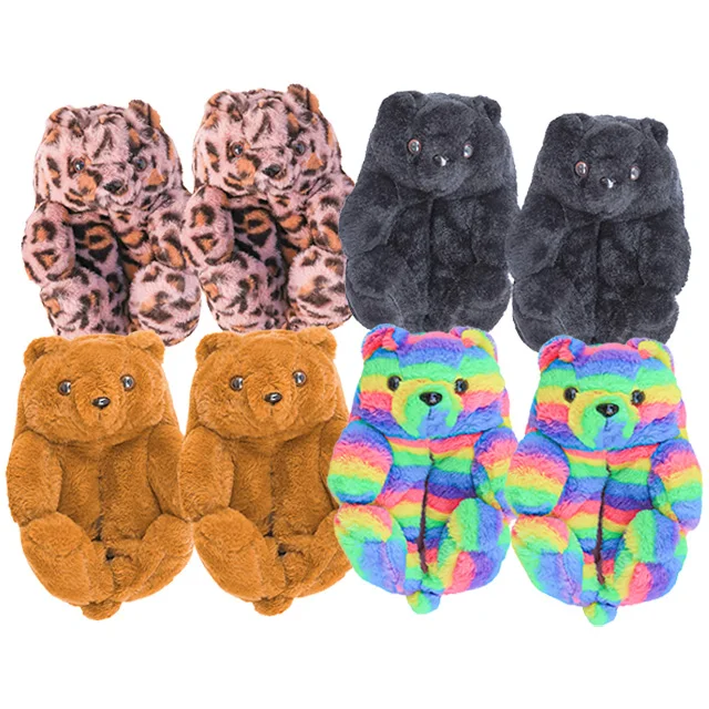 Зимние мужские домашние тапочки забавные хлопковые для хлеба обувь отеля