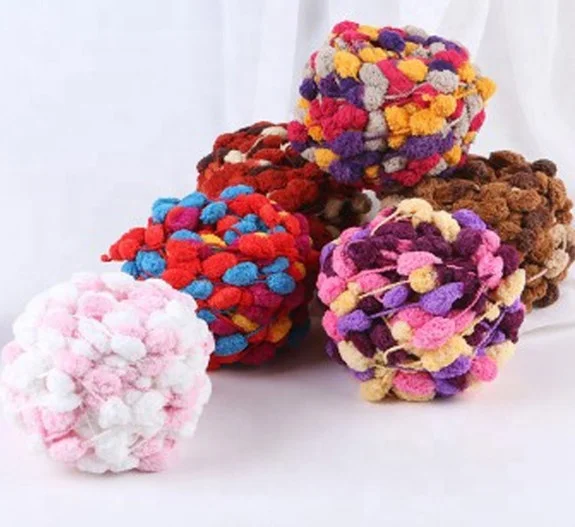 Однониточная шерстяная шапка с виноградным шариком уход за кожей бархатная Толстая шерстяная вязаная крючком Детская шапка Подушка шерстяная 46 цветов на выбор