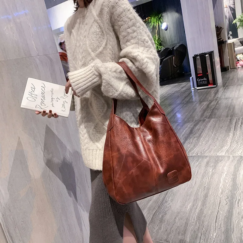 Women Soft Leather Hand bags Luxury Handbags Shoulder Bags Female Top-handle Bags large capacity