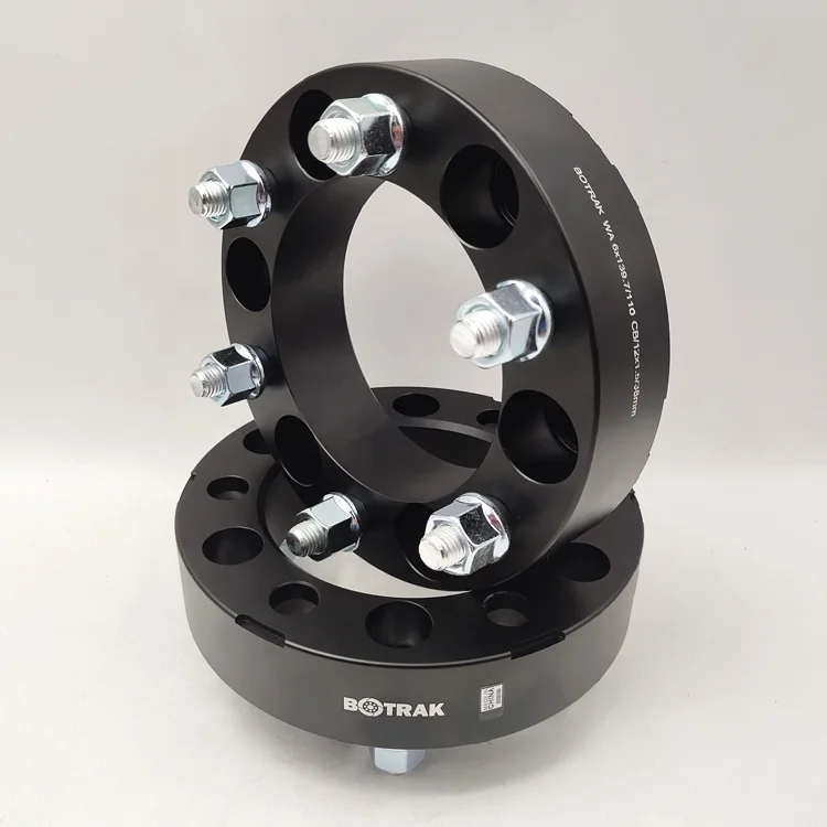 BOTRAK silver anodized 38mm 6x139.7 wheel spacer adaptor for isuzu i-290 i-370 Axiom Rodeo Trooper Pickup