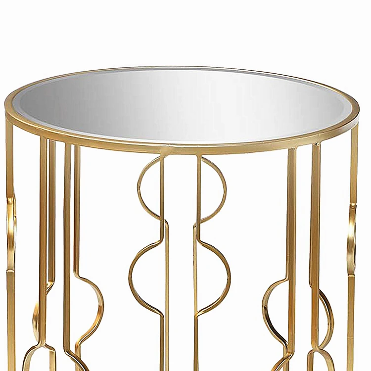 home bedside sofa coffee nightstand modern gold metal side nesting accent end table set