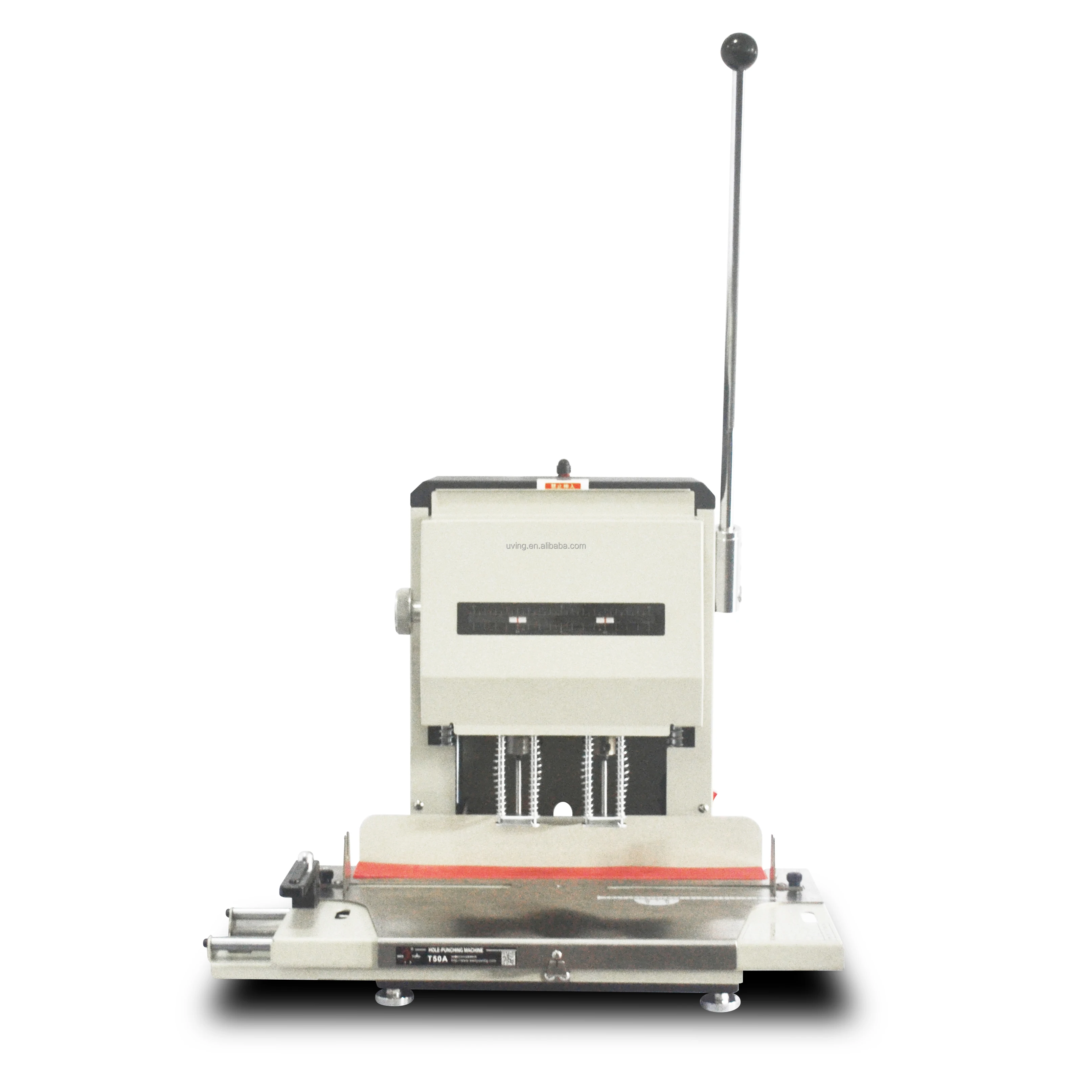 U-T50A машина для штамповки бумаги с двойным отверстием с подвижным столом, Электрический дырокол для бумаги с двумя отверстиями