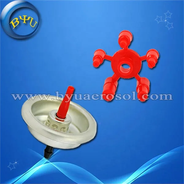 BYU Factory Price 20mm Butane Lighter Gas Spray Valves Adaptor for Metal Aerosol Cans