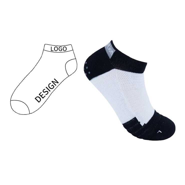 Wholesale cushioned breathable low cut men women athletic running socks high quality funky ankle sport socks