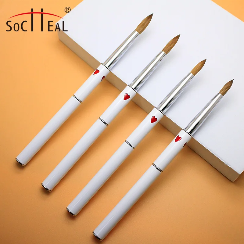 MU Love Rod Metal Round Head Crystal Pen Nail Brush