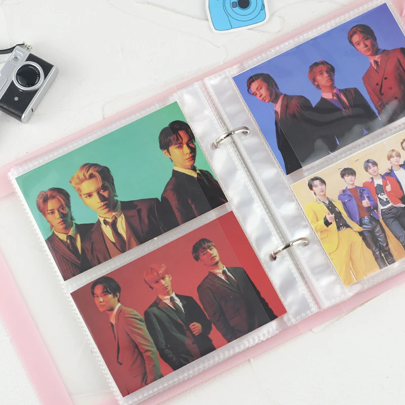 Kpop Photocard collection book macaron Color Picture Storage Book Cover for Business cards or pictures