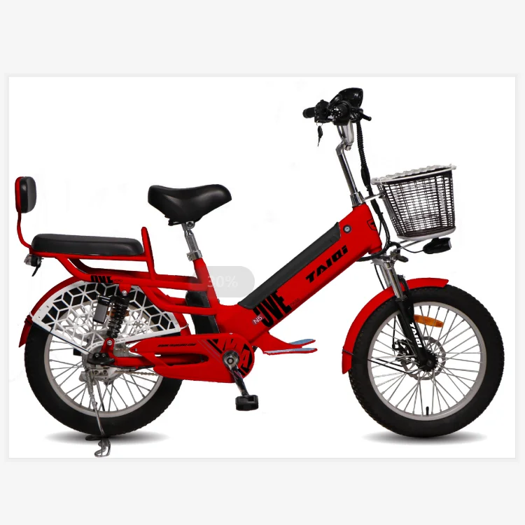 TAIQI N5 Китай груз 48V350W одиночный высокоскоростной Электрический спортивный велосипед с литий-ионной батареей 10AH