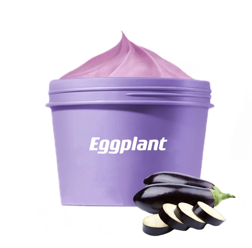 OEM Organic Eggplant Deep Cleansing Face Clay Mask Private Label Anti Acne Blackhead Remover Vegan Skin Care Facial Mud Mask