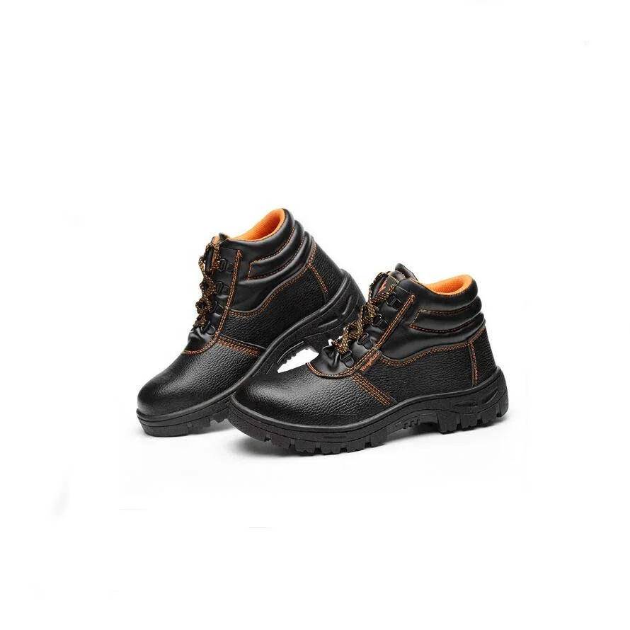 Genuine Leather Safety Shoes with Steel Toe Cap Work Boots