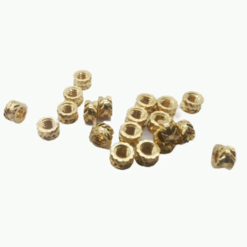 Factory Oem Odm Customized M2 Copper Nut Knurled Brass Threaded Inserts Nuts