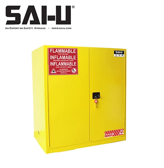 SAI-U легковоспламеняющийся шкаф SC0110Y для хранения химических веществ, защитный шкаф для барабана
