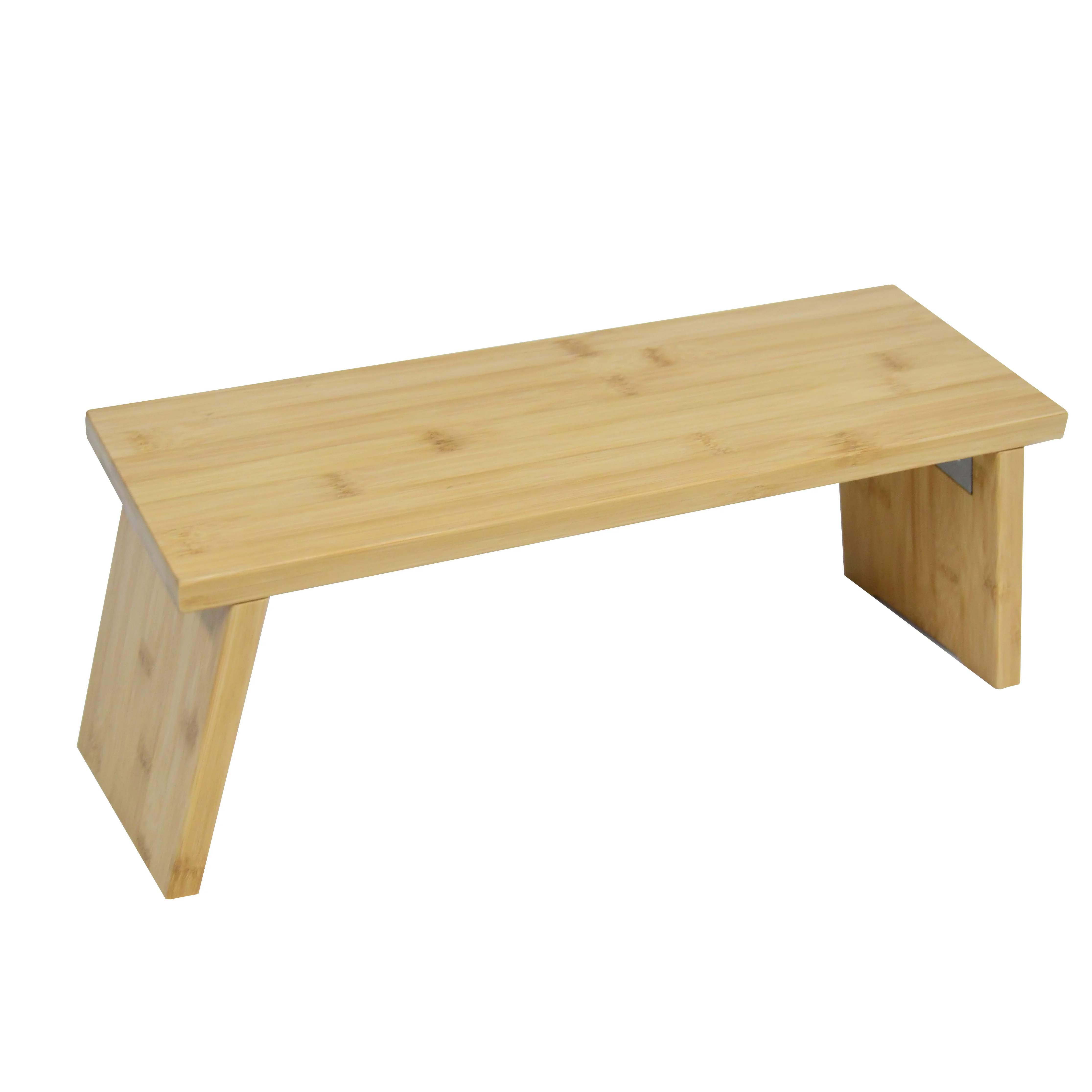 Folding Bamboo Meditation Bench Portable Wood Yoga Stool