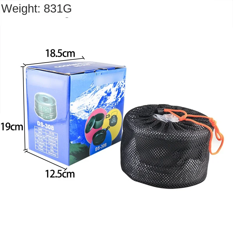 Camping cookware set Portable tableware set pot kettle explosive outdoor wholesale factory wholesale stock