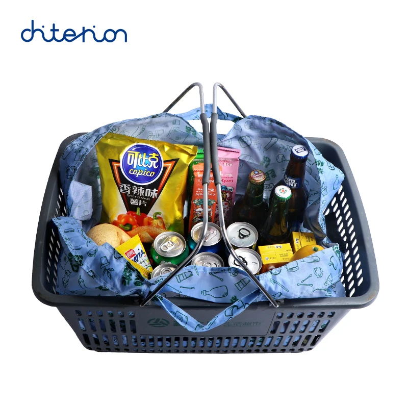 Wholesale Custom Logo Rpet Laminated Nylon Foldable Reusable Cloth Shopping Gift  Recycled Plastic Bag Shop