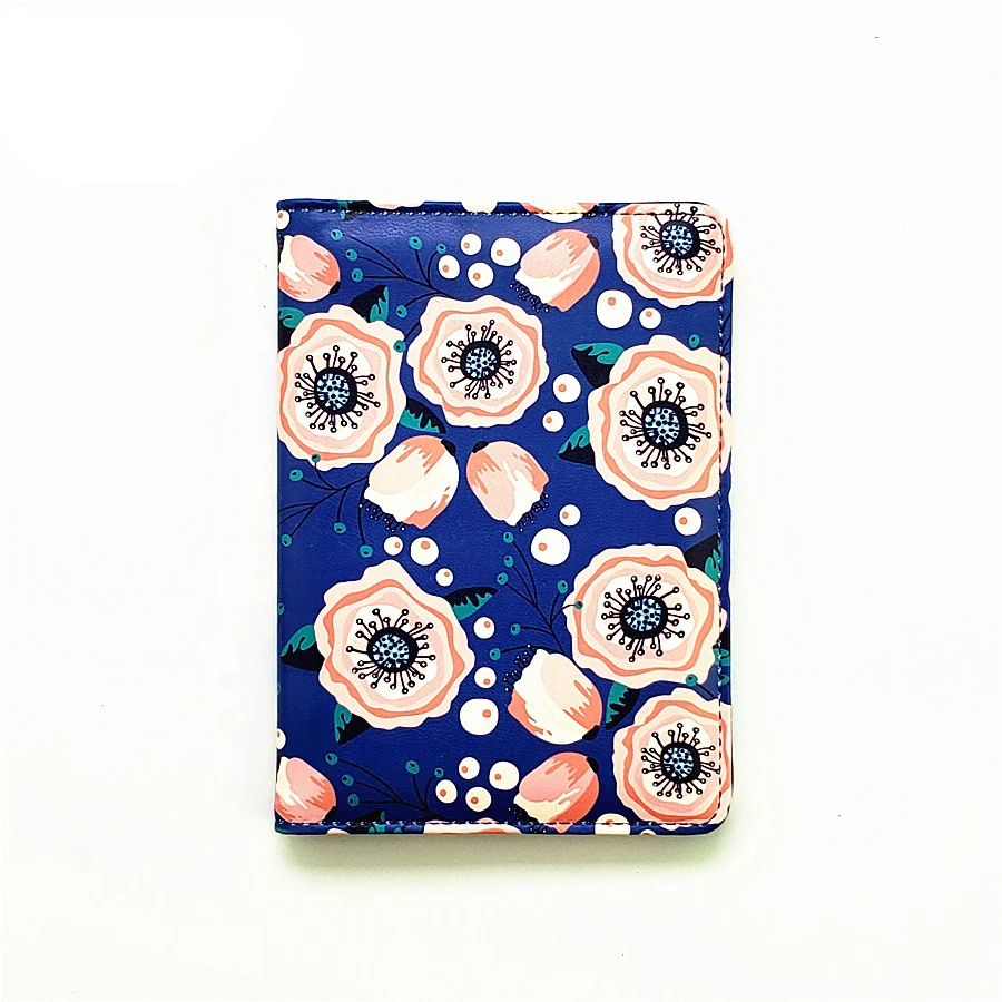 hot sell simulated custom digital printing pu napa leather passport holder cover