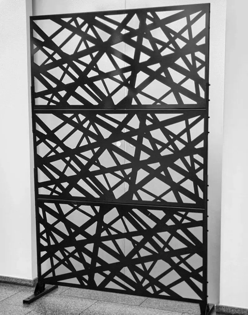 Wholesale Home Decor Room Dividers Partition Standing Metal Leaf Folding Screen