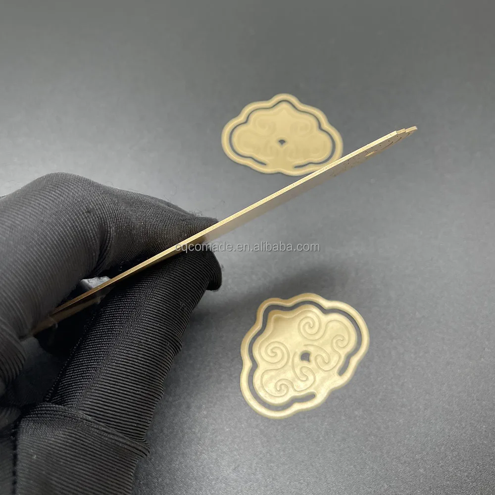 Custom solid brass bookmarks engraving stamping hammering High end bookmark blanks