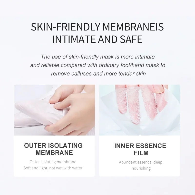 Wholesale Anti-Aging Hand & Foot Mask Exfoliating Moisturizing Whitening Repairing with Rose Milk for Home Use for Body Care