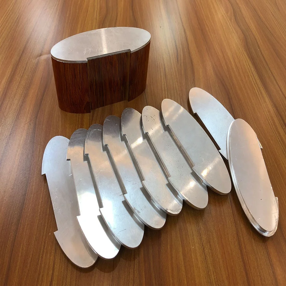 6063 полукруглые трубки из алюминиевого профиля/производитель труб сплава/перфорированная трубка