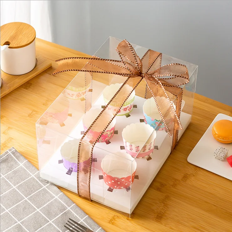 KCCB  2020 cupcake packaging boxes plastic box Cupcake packaging gift box