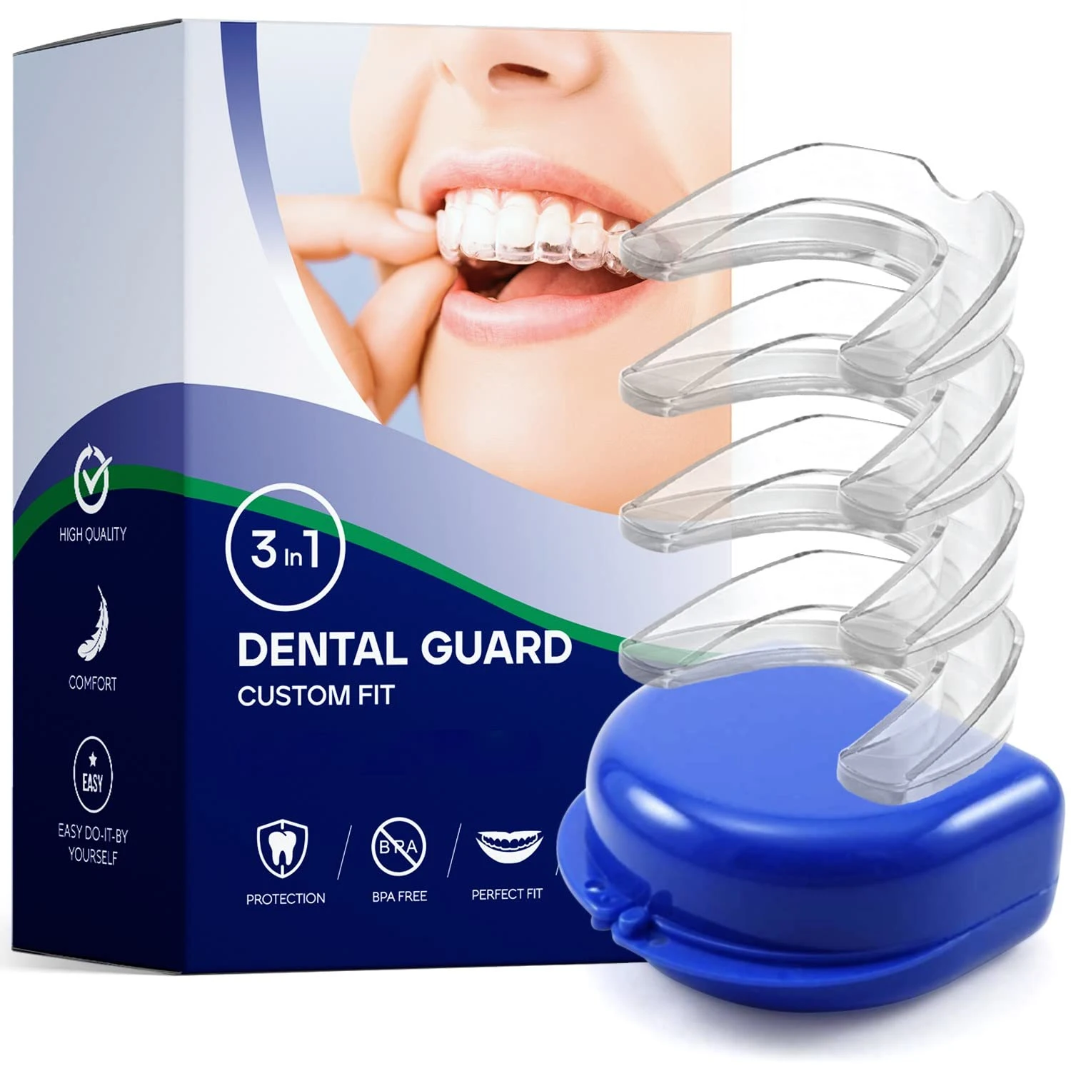 Free sample Tooth Protection Bracket Eva Mouthguard Rubber Material Can Be Used To Participate In Boxing Competitions