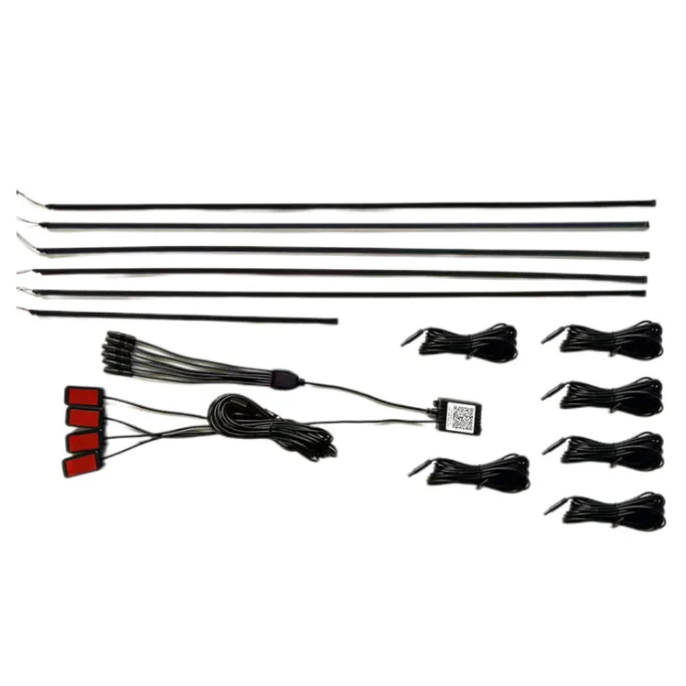 NEW LED flowing Chasing acrylic ambient acrylic stripe light car symphony car ambient lights rgb car interior acrylic