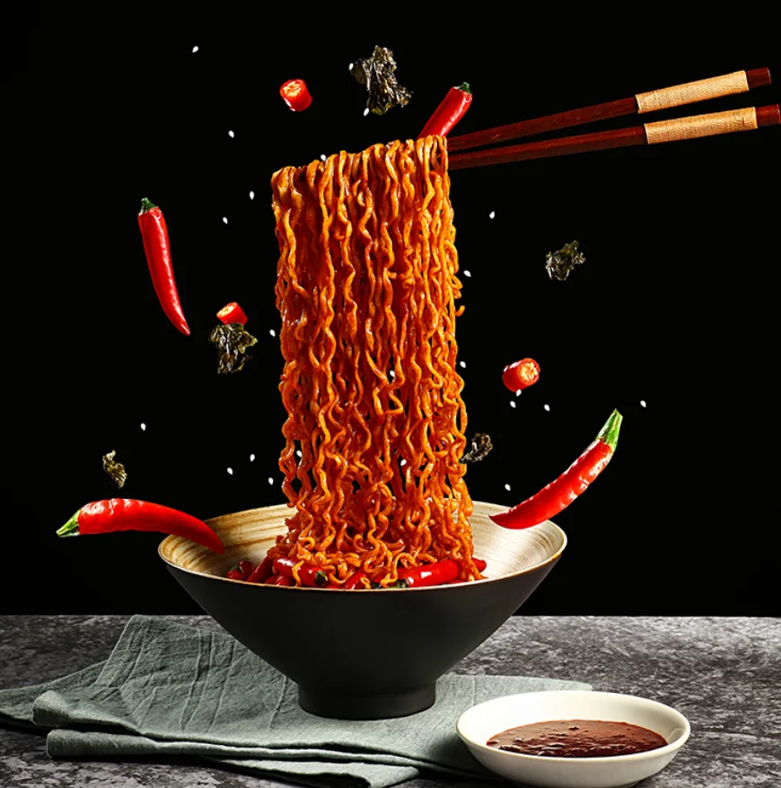 Корейский стиль лапши горячий Куриный Ramen