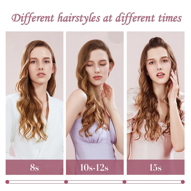 WAIKIL Home Use New Three Barrel Ceramic Big Wave Curler Iron With Triple Barrel Hair Waver Hair Curler