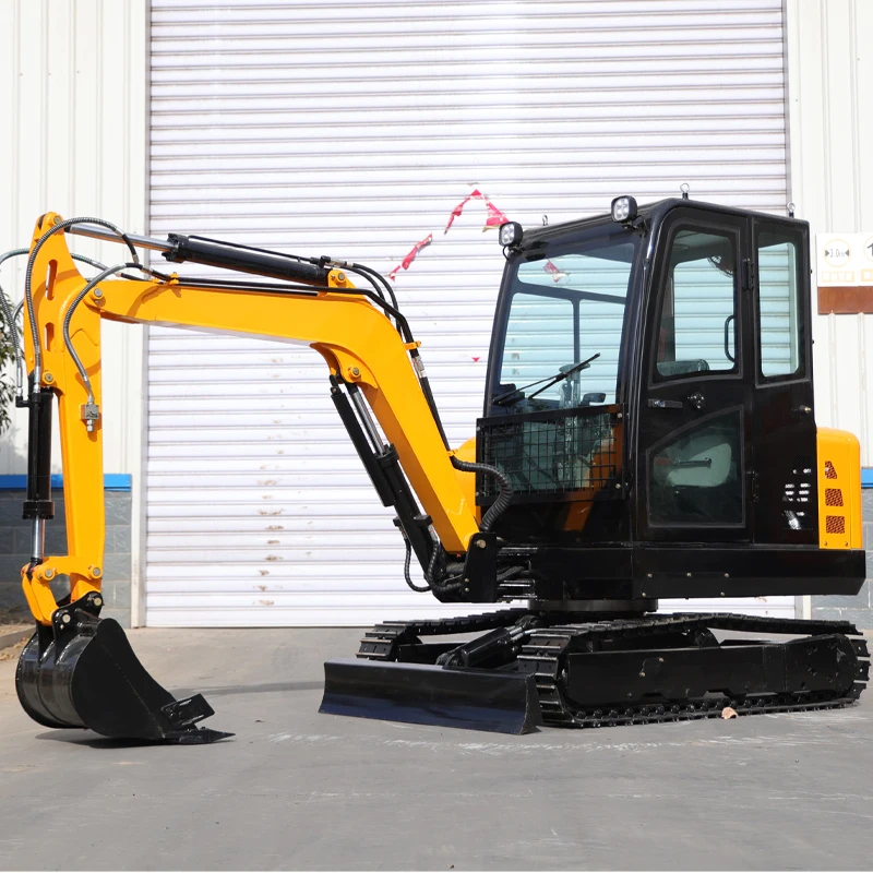 Free Shipping Chinese Hydraulic mini excavator 3 Ton CE/EPA Engine Digger With Cabin Bagger mini  Ton excavators