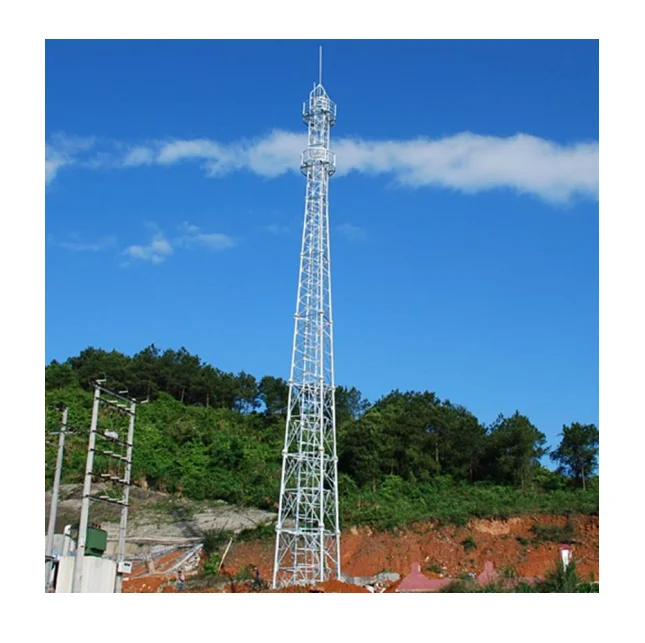 Factory Supply Custom Galvanized Steel Lattice Mast Cellular Telecommunication Tower