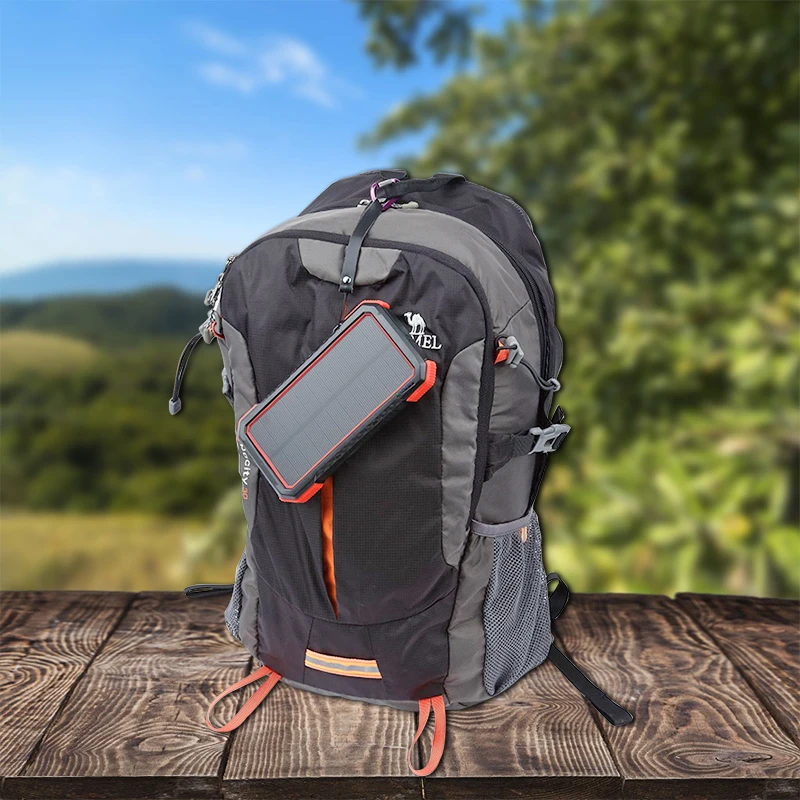 на Amazon водонепроницаемый 20000mAh Солнечное зарядное устройство с фонариком внешний Солнечный внешний аккумулятор 20000mAh