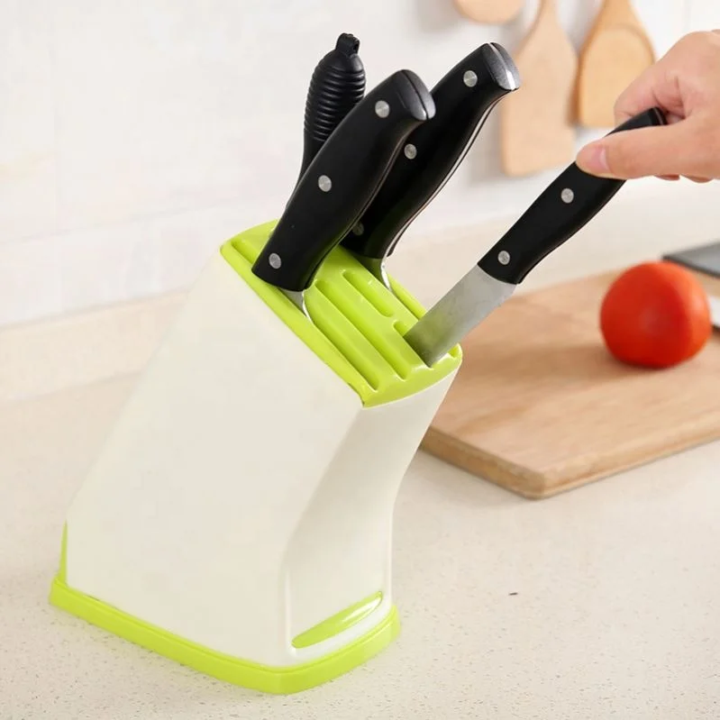 1Pc пластиковый кухонный нож держатель Многофункциональные кухонные аксессуары стеллаж для хранения инструмента ножи