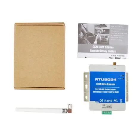 Smart Rtu5034 Gsm 2G 4G Gate Opener By Free Phone Call To Open Support 200 Authorized Users
