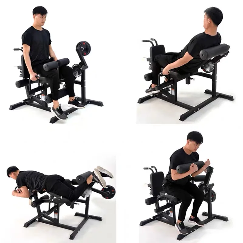 SKSPORT Most popular  Home Gym Strength Training Leg Exercise Plate Loaded Seated Leg Extension And Prone Leg Curl 2 In 1 Gym