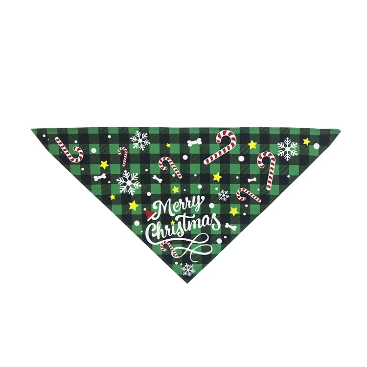 Custom Christmas Reversible Dog Bandanas Personalized Red and White Christmas Dog Bandanas With Logo