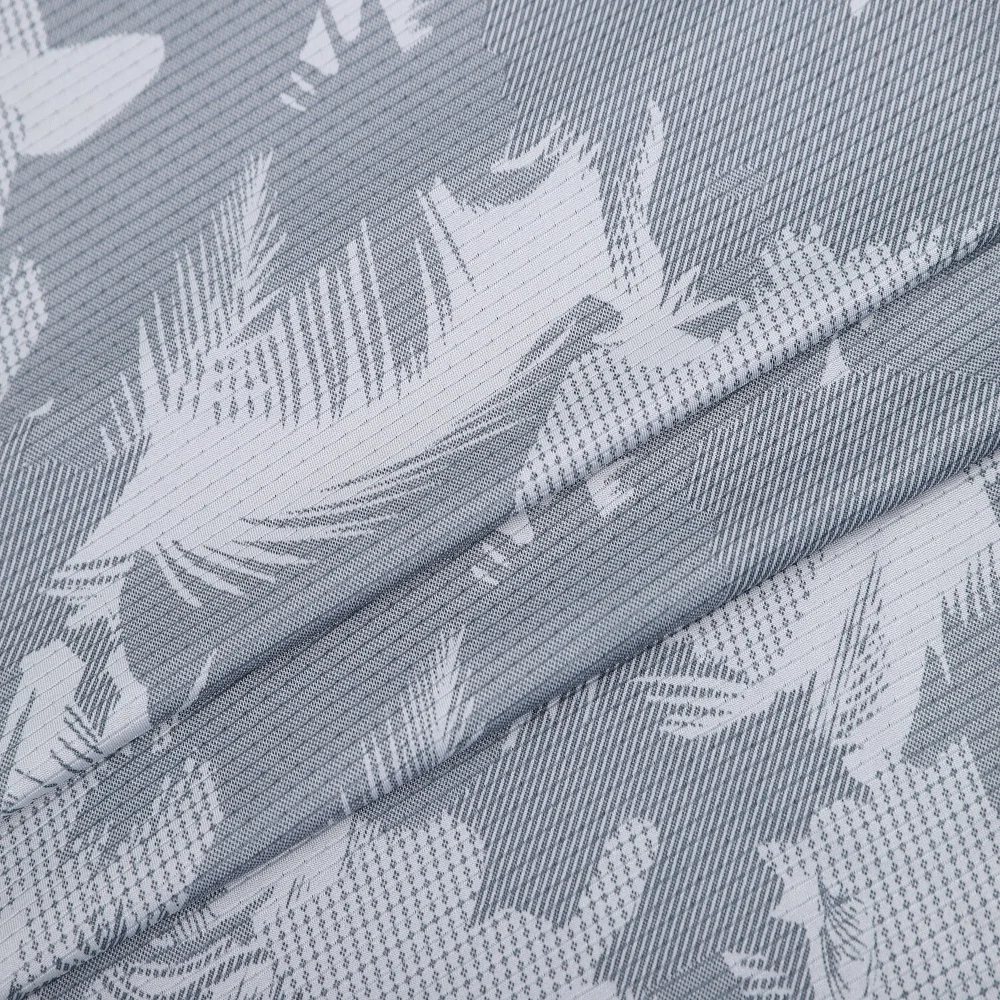 Dry Fit Knitted 4 Way Stretch Polyester Printed Mesh Fabric Design for Sportswear