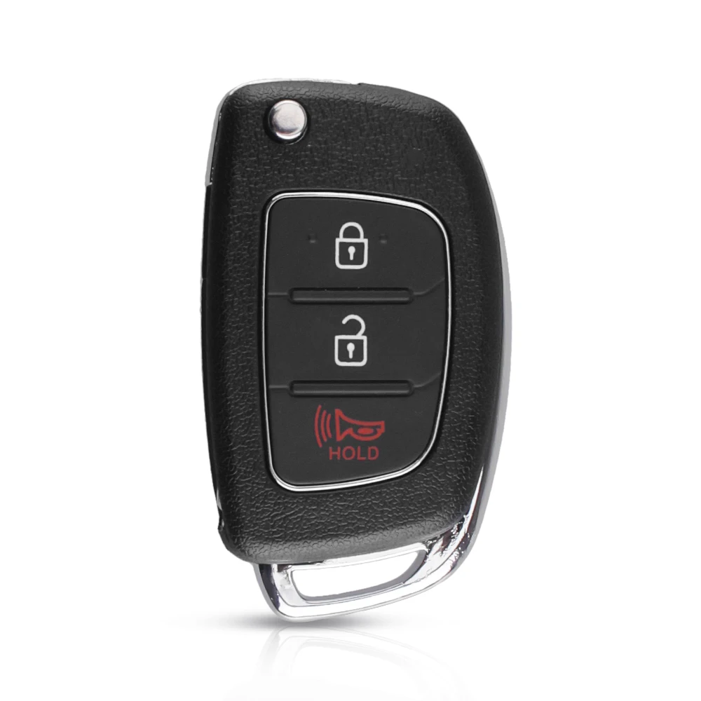 KEYYOU 3 Buttons Flip Folding Remote Key Shell Fob Key Case For Hyundai SANTA FE IX35 IX45 Accent I40