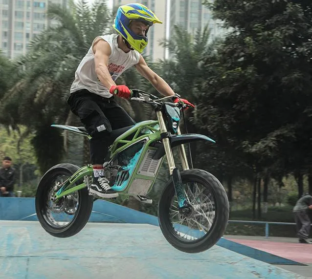 Electric dirt bike 72v 84v 92v 3000w powerful electric motorcycle 40ah long range Off road and Road legal racing e bicycle