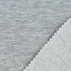 Melange anti-pilling 60 cotton 40 polyester knitted fleece CVC french terry fabric for a complete set hoodie sweater