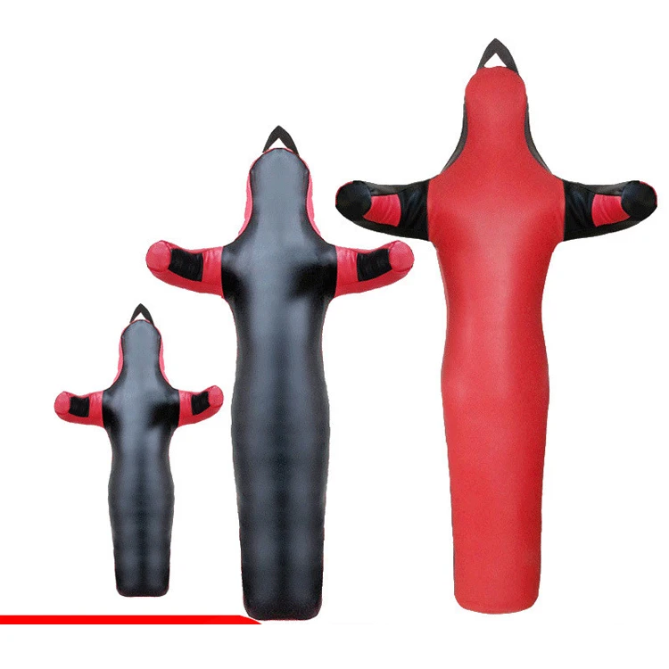 Wholesale Boxing Leather Unfilled Grappling Dummy ,MMA Jiu Jitsu UFC judo Standing Wrestling Dummy